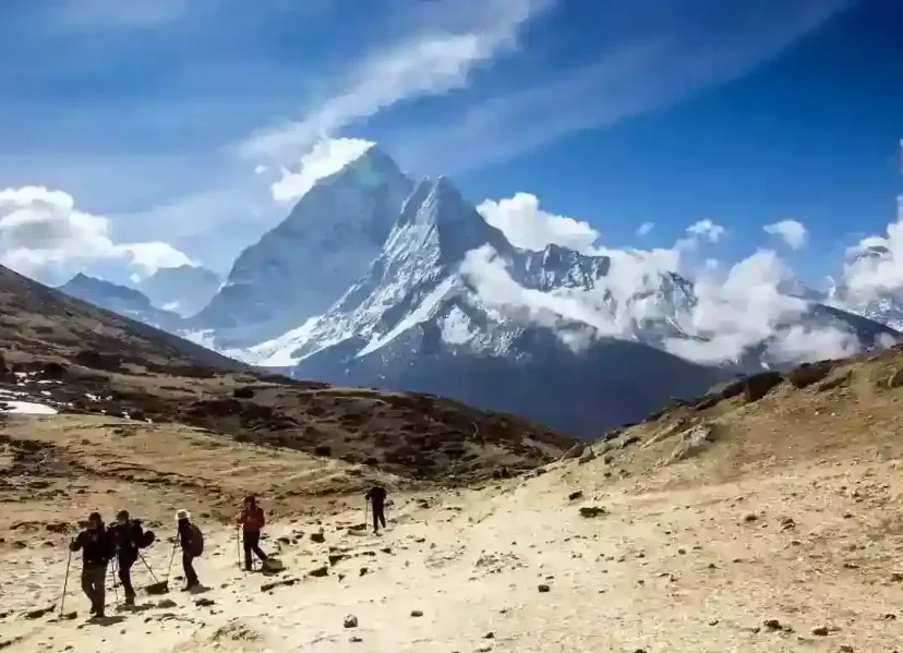 Beautiful View of Mountain while Trekking